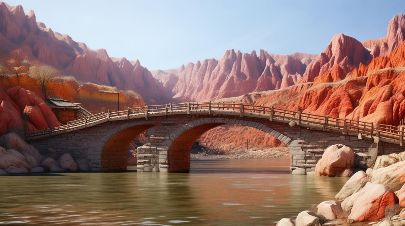 榆林红石桥为何被称为塞上丹霞的瑰丽画卷？-图2