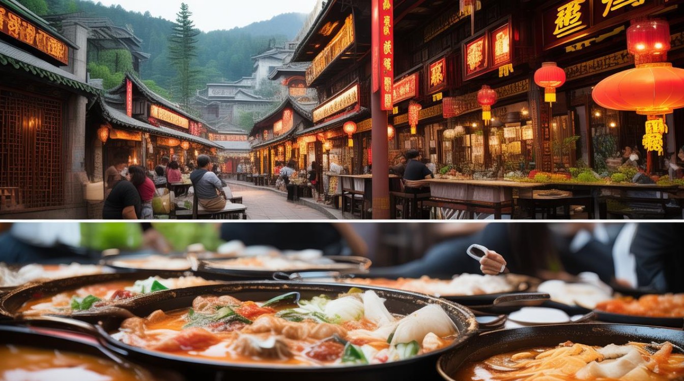 榆林上街老火锅好吃吗？周边还有哪些美景？-图3