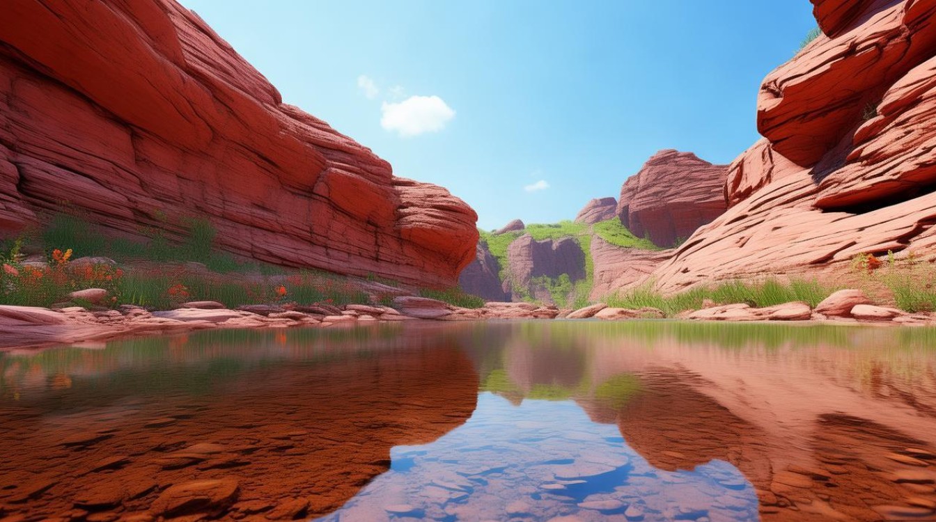 靖边榆林红石峡，靖边县红石峡-图1