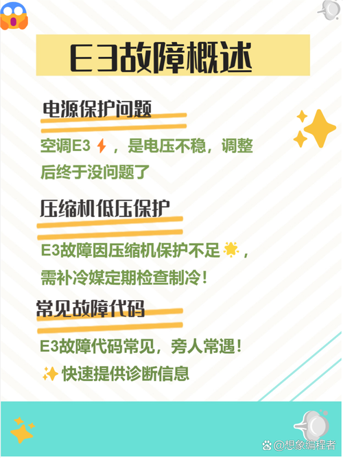 格力天花机空调e3是什么故障怎么处理