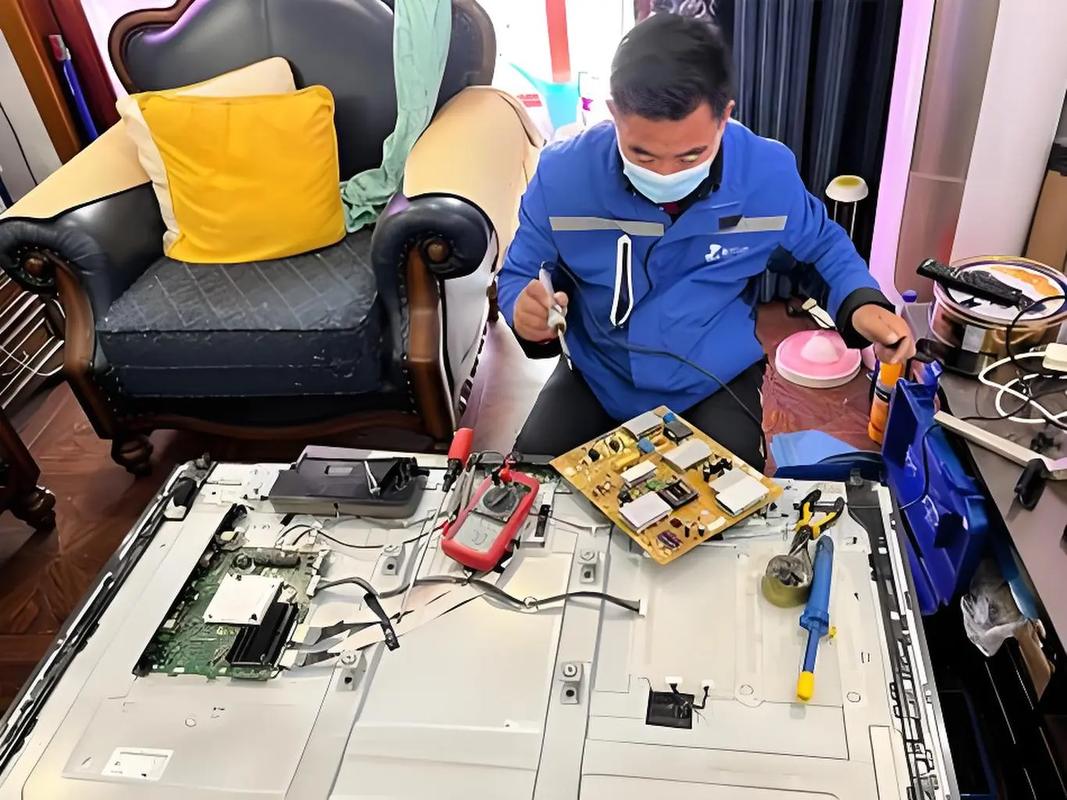 上广电d2560彩电三无故障检修.