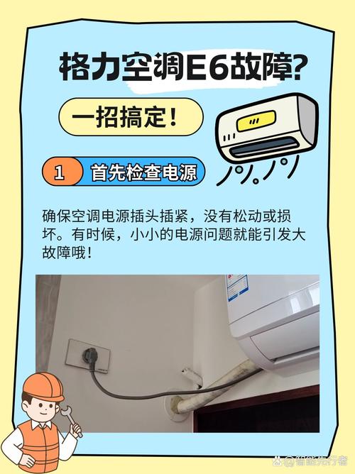 格力空调开一会显示e6是什么故障