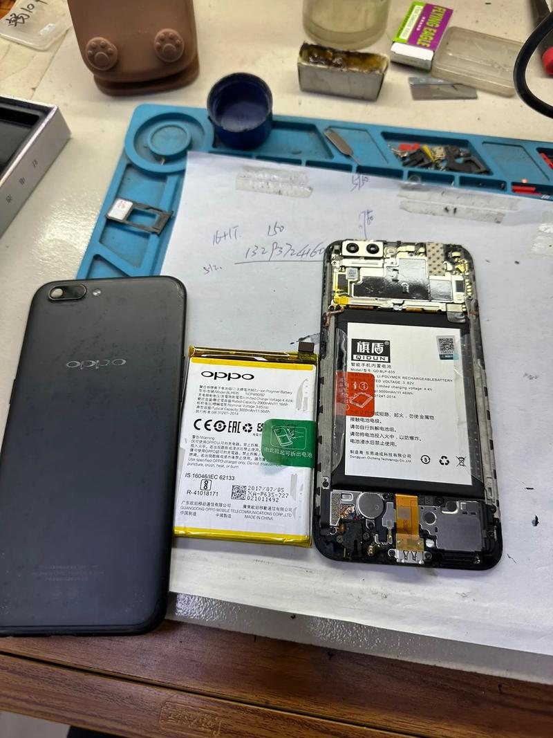 oppor7007换电池视频