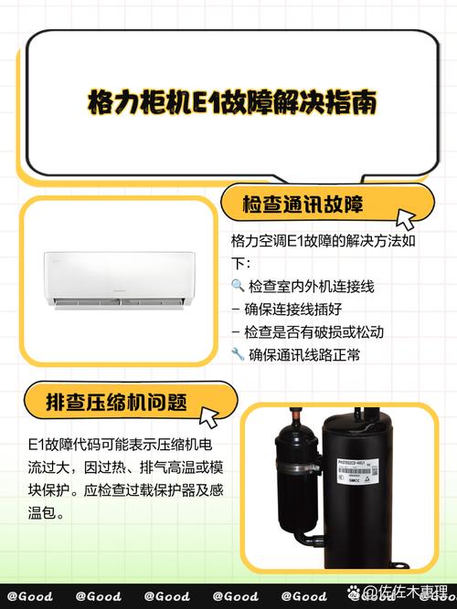 格力5代多联机e1是什么故障维修