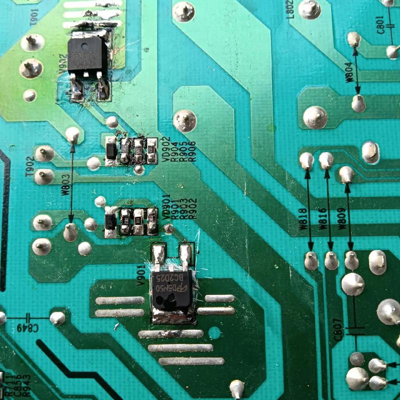 海信led55k370电源板故障