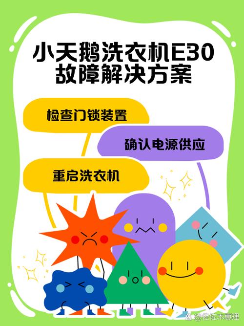 小天鹅全自动洗衣机e4故障大全