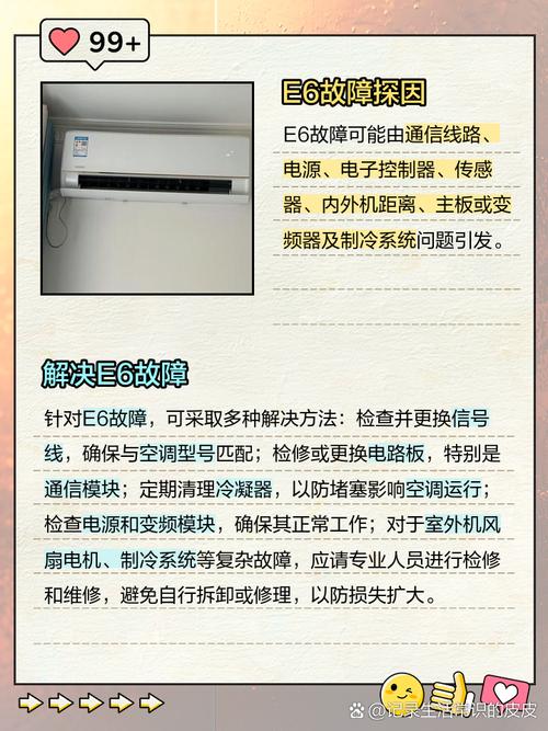 格力冷暖空调显示e6是什么故障