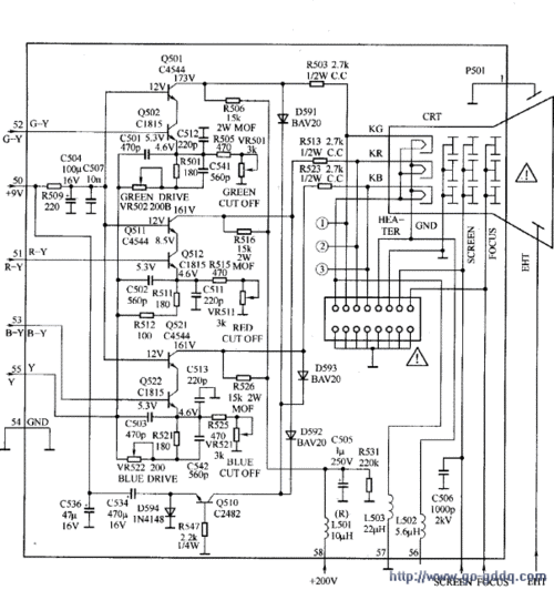 tcl数字窗CRT电视故障说明