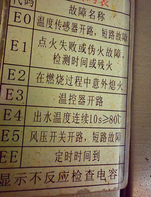 即热式热水器e5故障解决方法