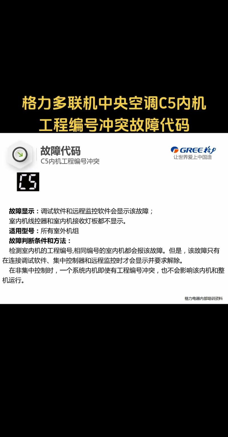 格力定频挂机显示c5故障代码