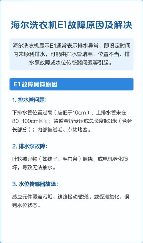 海尔洗衣e3故障官网维修价格