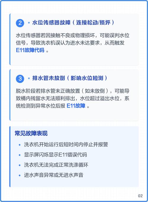 惠而浦洗衣机E20是什么故障