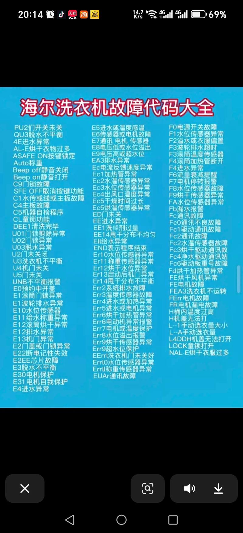 洗衣机开机报警的几个故障原因