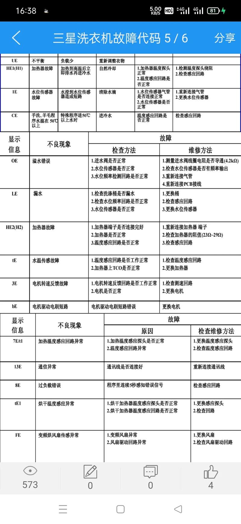 三星洗衣机e3故障解决办法